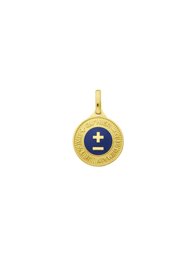 Médaille Augis Médaille d'Amour je t'aime en or jaune, 12mm