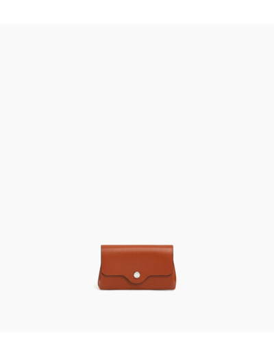 Porte monnaie Sans couture en cuir lisse