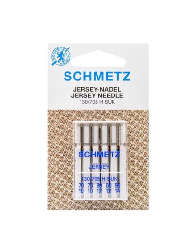 Schmetz - Set 5 Aiguilles Jersey Assorties