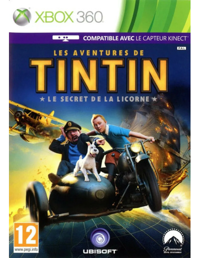 Jeu Xbox 360 Xb360 les Aventures de Tintin le Secret la Licorne