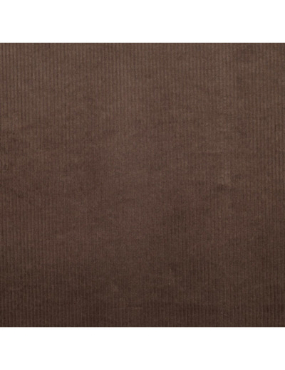 Sélection Coup de Coudre - Velours Côtelé Lavé Extensible – Brun Chocolat – Côtes Moyennes 4 mm