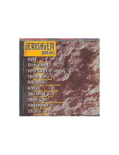 Cd Jerusalem 3000 ans