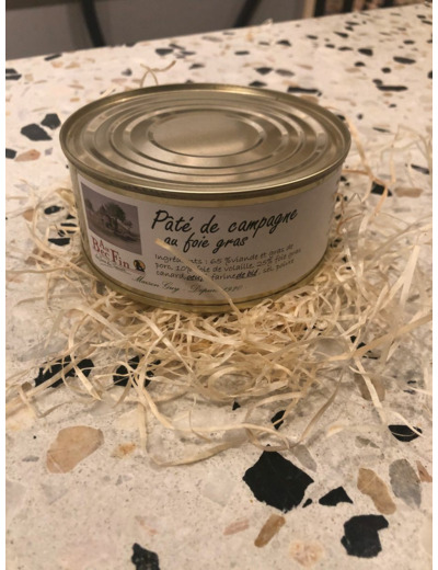 Pâté de campagne au foie gras 290g