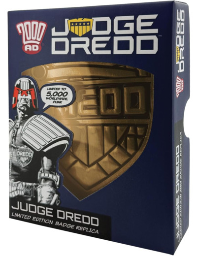 [REPLIQUE] 2000 AD Judge Dredd - Fanattik - Badge réplique en métal Édition limitée (5 000 dans le monde)