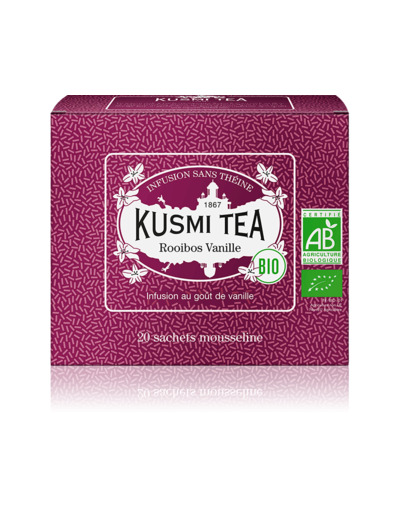 Infusions & Déthéinés Rooibos Vanille Bio - Etui 20 sachets mousseline - 40gr