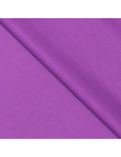 Sélection Coup de Coudre - Tissu Gabardine Souple de Bambou et Polyester Recyclé Uni Couleur Orchidée