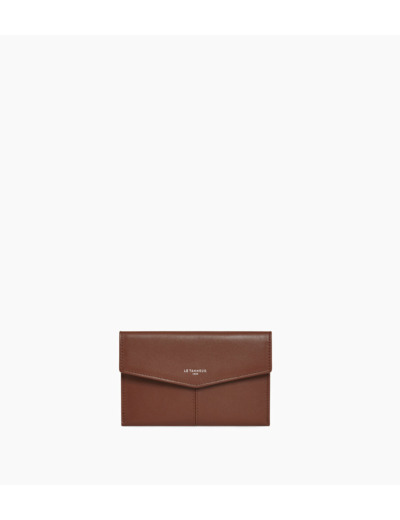Pochette enveloppe moyen modèle Charlotte en cuir lisse