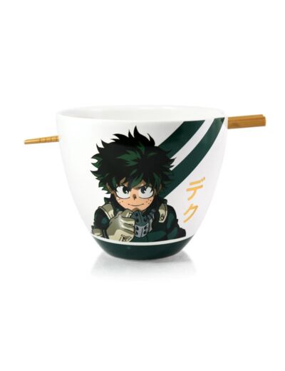 MY HERO ACADEMIA - Bol à Ramen avec Baguette 470ml - Izuku Midoriya