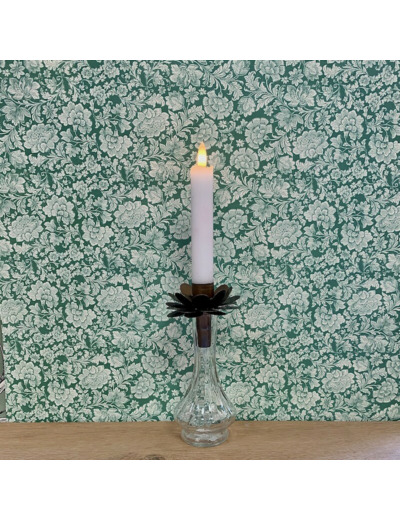 Porte-bougie carafe petite fleur