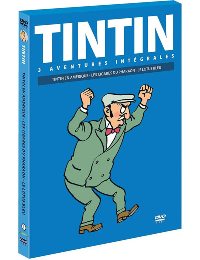 Dvd Tintin - 3 aventures - Vol. 1 : Les Cigares de Pharaon + Le Lotus Bleu + Tintin en Amérique ( La couverture peut varier )