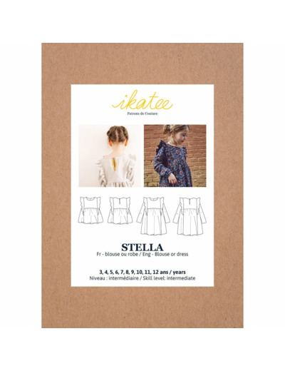 Ikatee – Patron Enfant Blouse et Robe "Stella" de 3 ans à 12 ans