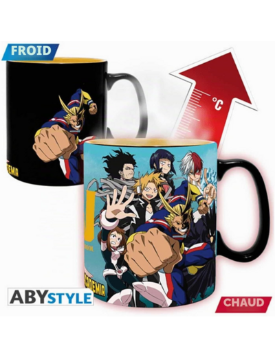 [MUG] MY HERO ACADEMIA - HEAT CHANGE 460 ml - GROUPE DE HEROS
