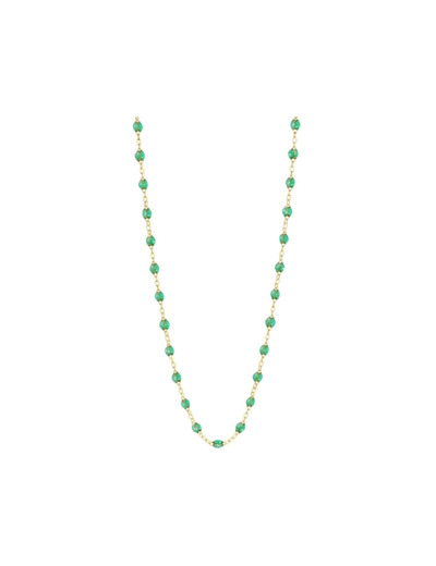 Collier Gigi Clozeau Classique en or jaune et résine menthe, 42cm