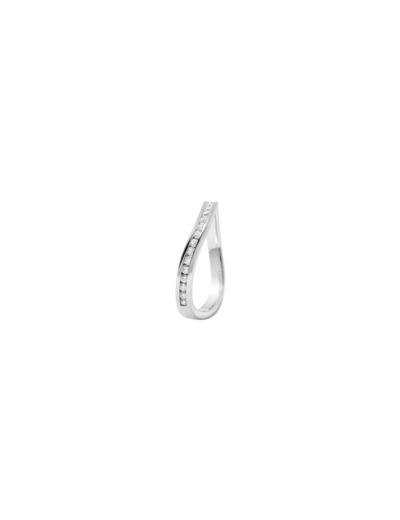 Bague Murat Seine en argent rhodié et oxyde de zirconium
