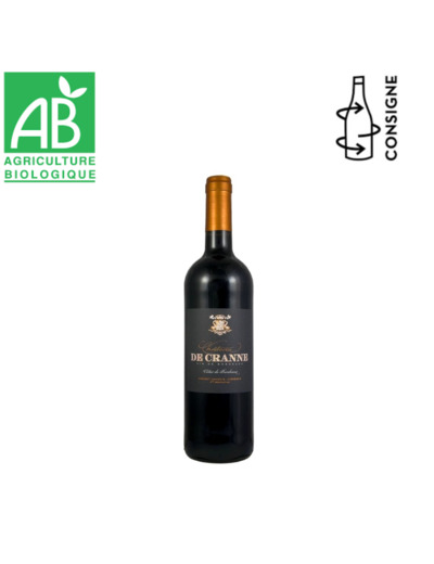 CH DE CRANNE COTE DE BX BIO 60 CABERNET 40 MER