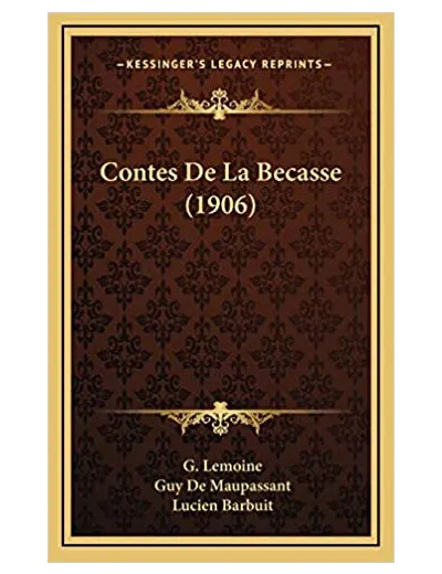 Livre Contes De La Bécasse