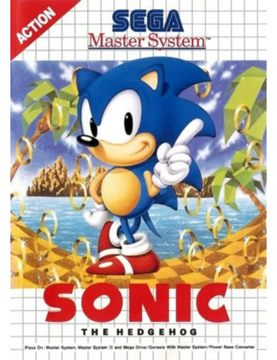 Jeu Sega Master System Sonic The Hedgehog