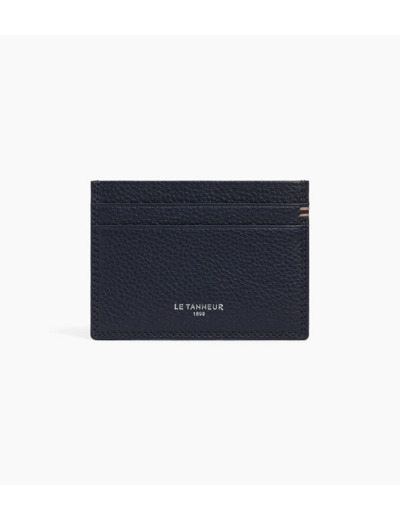 Porte cartes en cuir grainé
