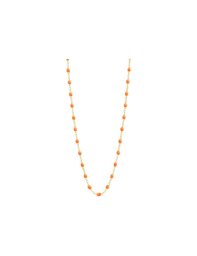 Collier Gigi Clozeau Classique en or jaune et résine mandarine, 50cm