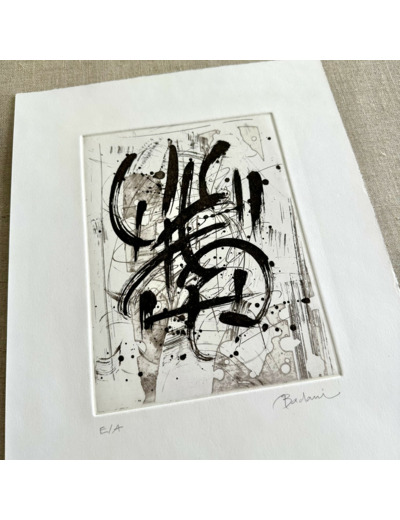 G230216 - Gravure à l'aquatinte et au sucre - 30x40 cm