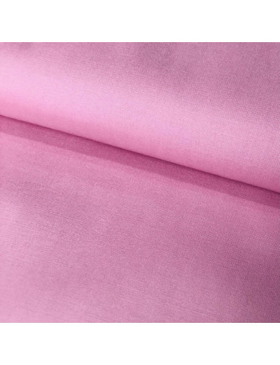 Sélection Coup de coudre - Tissu Popeline de Coton Stretch Uni Couleur Rose Bonbon