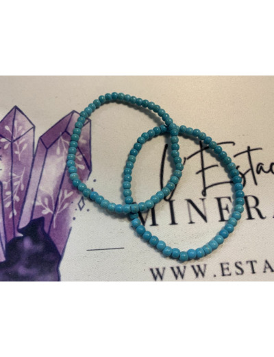 Bracelet howlite bleue