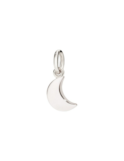 Pendentif DoDo Lune en or blanc et rhodium