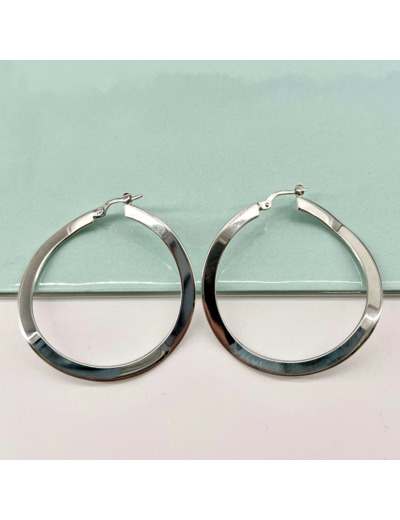 Boucle d'oreille Murat argent créoles Argent 925 Millième (22 CT) 7,73g