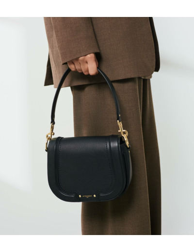 Sac bandoulière moyen modèle Ella en cuir grainé