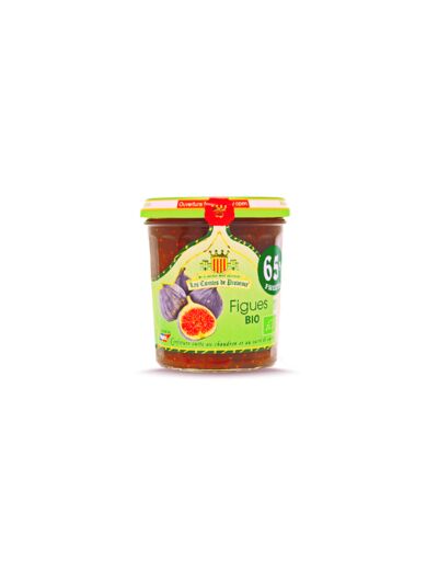 Confiture Bio de Figues au Chaudron 65% de Fruits Les Comtes de Provence 750g