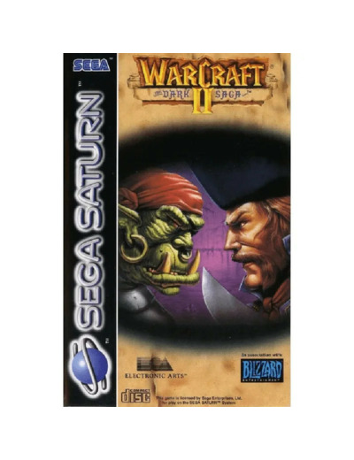 Jeu Sega Saturn Warcraft II - Dark Saga