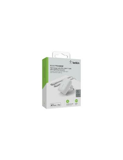 Chargeur Secteur 30W avec Câble USB-C et Connecteur Lightning