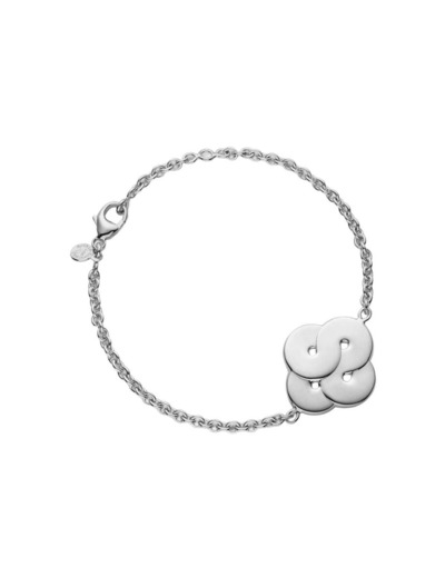 Bracelet Arthus Bertrand Enlacé en argent rhodié