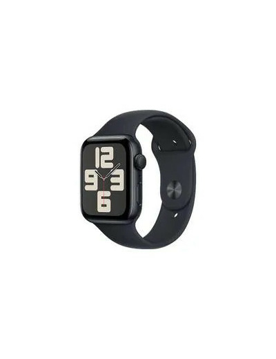 Apple Watch SE (GPS) - 2e génération - 44 mm - A2723 aluminium minuit - montre intelligente avec bracelet sport - fluoroélastomère - minuit - taille du bracelet : M/L - 32 Go - Wi - Fi, Bluetooth - 32.9..