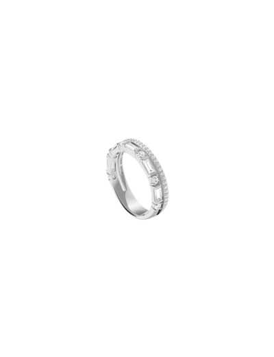 Bague Murat Façades en argent rhodié et oxyde de zirconium
