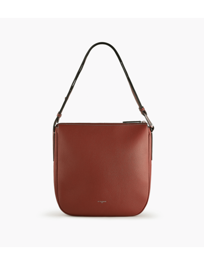 Sac hobo moyen modèle Madeleine en cuir de taurillon grainé