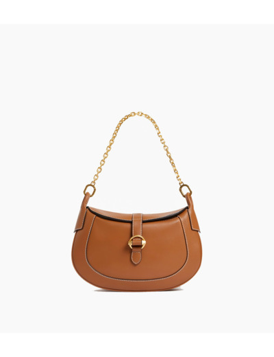 Petit sac bandoulière Pia en cuir lisse