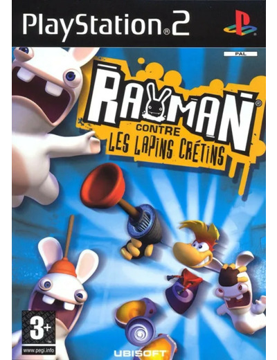 Jeu Ps2 Rayman Contre les Lapins Cretins Platinum