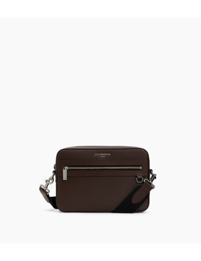Petite sacoche Emile en cuir signature T