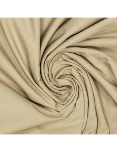 Fibre Mood - Tissu Toile de Coton  Fine "Barbara" Uni Couleur Sable