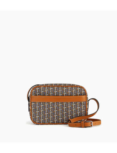 Petit sac bandoulière Camille en toile monogramme