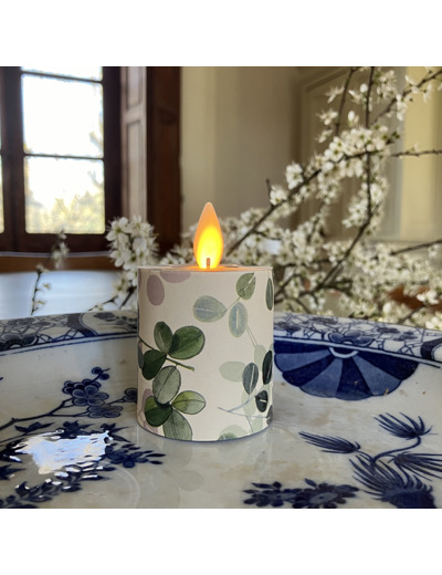 Petite bougie Led papier italien