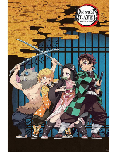 [POSTER] DEMON SLAYER Poster Groupe (91,5 x 61)