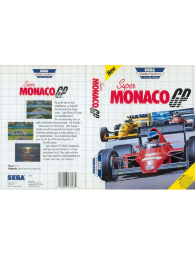 Jeu Sega Master System Super Monaco GP