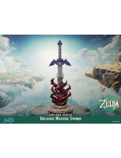 [PRECOMMANDE] Legend of zelda tears of the kingdom decayed master sword life-size statue