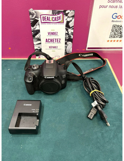 Appareil photo numérique - Reflex -Canon EOS 2000D - 24.1 MP - APS - C - 1080p / 30 pi/s - corps uniquement - Wi - Fi, NFC