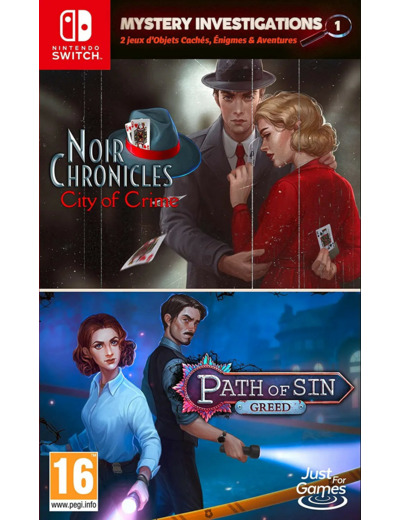 Jeu Nintendo Switch Mystery Investigations : Path Of Sin Greed + Noir Chronicles : City Of Crime Nintendo Switch