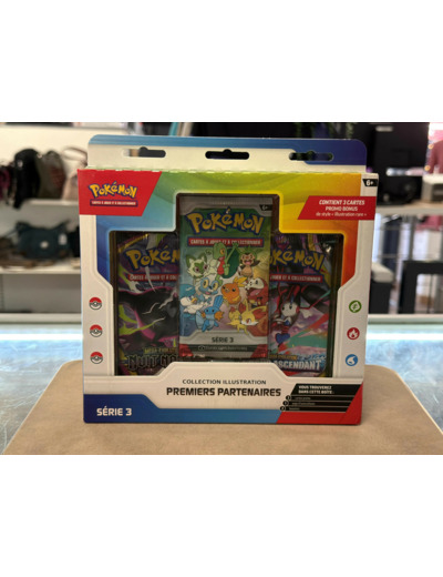 Pokémon : Coffret 3 boosters - Collection Illustration Premiers Partenaires - ex Août Start 3