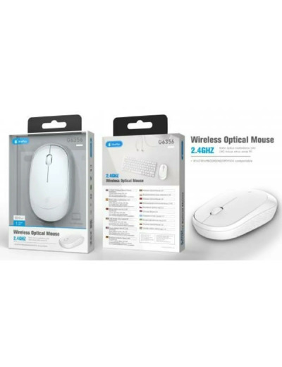 Souris sans fil - 2.4Ghz 800 DPI - G6356 - Blanc
