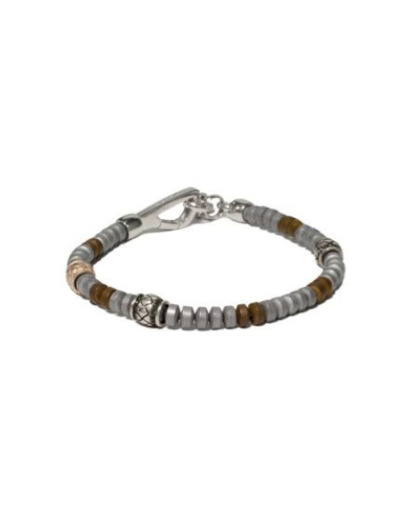 Bracelet Borsari Tibet en argent et hématite